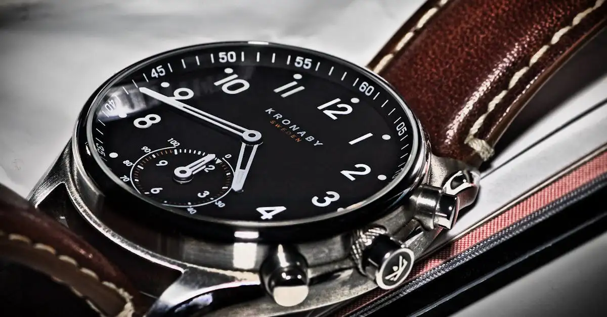 Zwart horloge